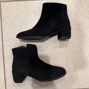 Naturalizer Black Suede Ankle Boots